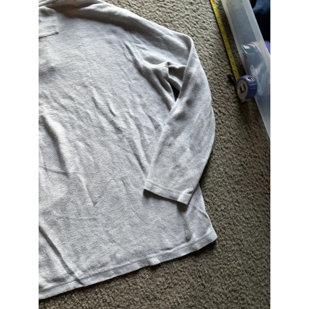 Banana Republic Light Gray Button Collar Sweater Men’s XL